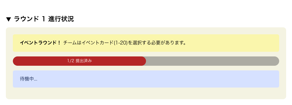 ラウンド進捗インジケーター